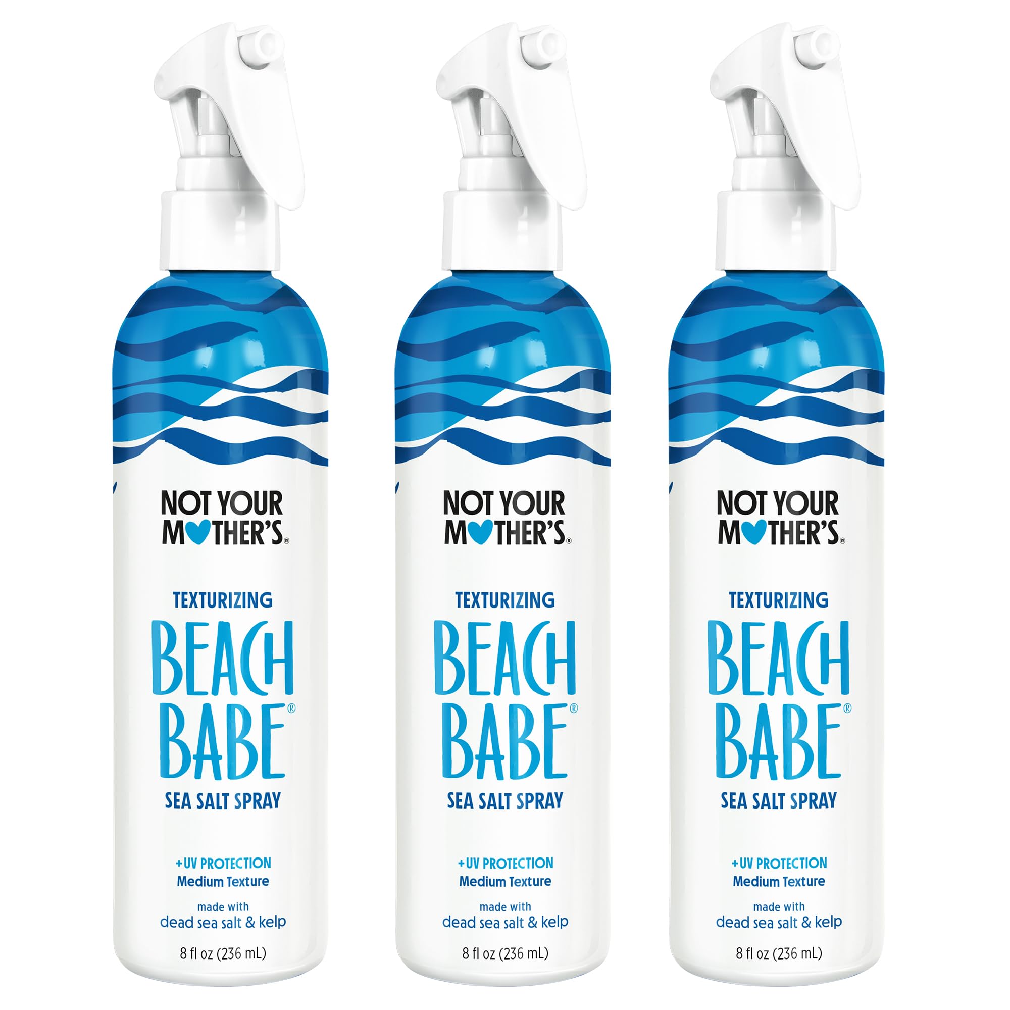 Not Your Mother's Beach Babe Sea Salt Spray bottle front with matte finish.