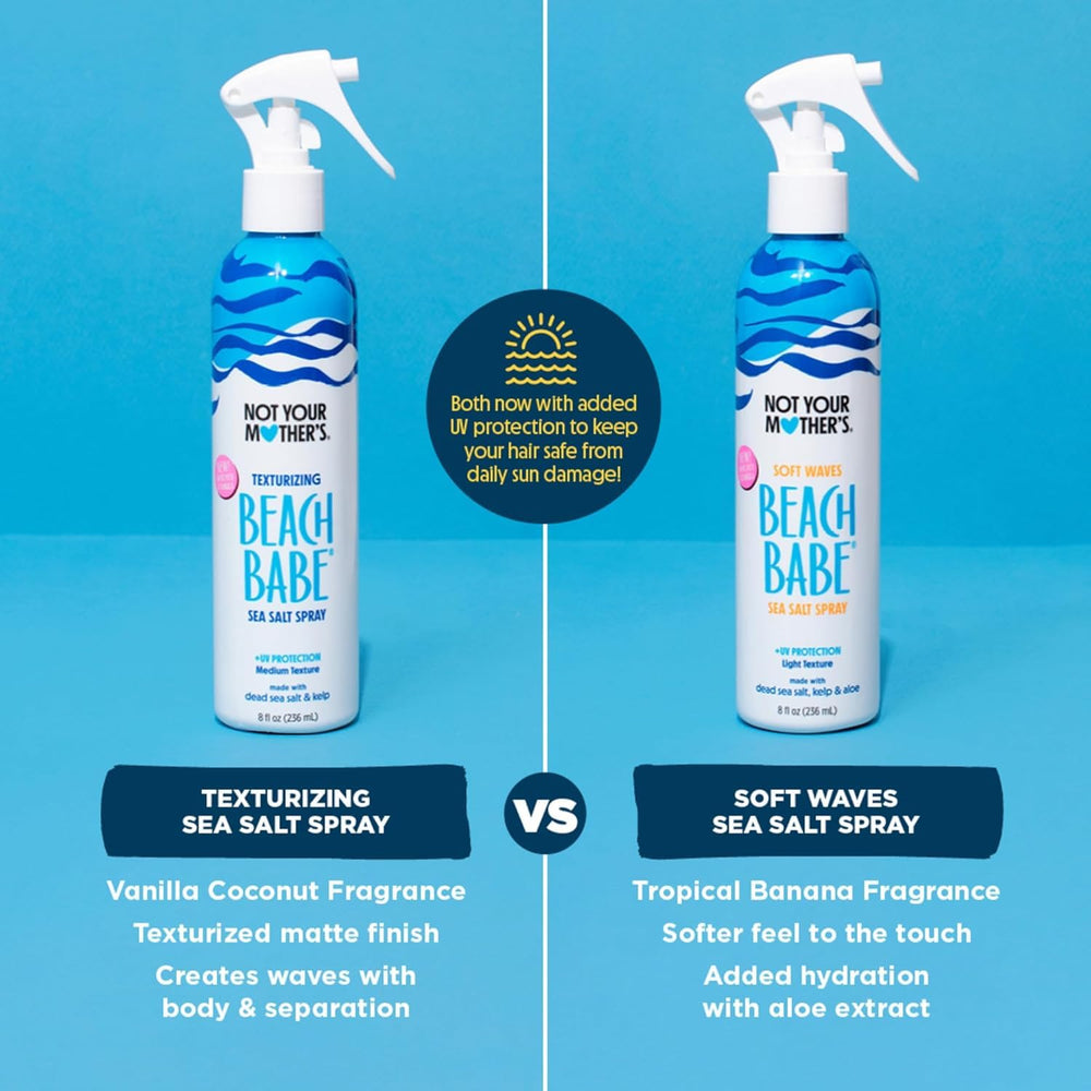 Not Your Mother's Beach Babe Sea Salt Spray contains dead sea salt and sea kelp.