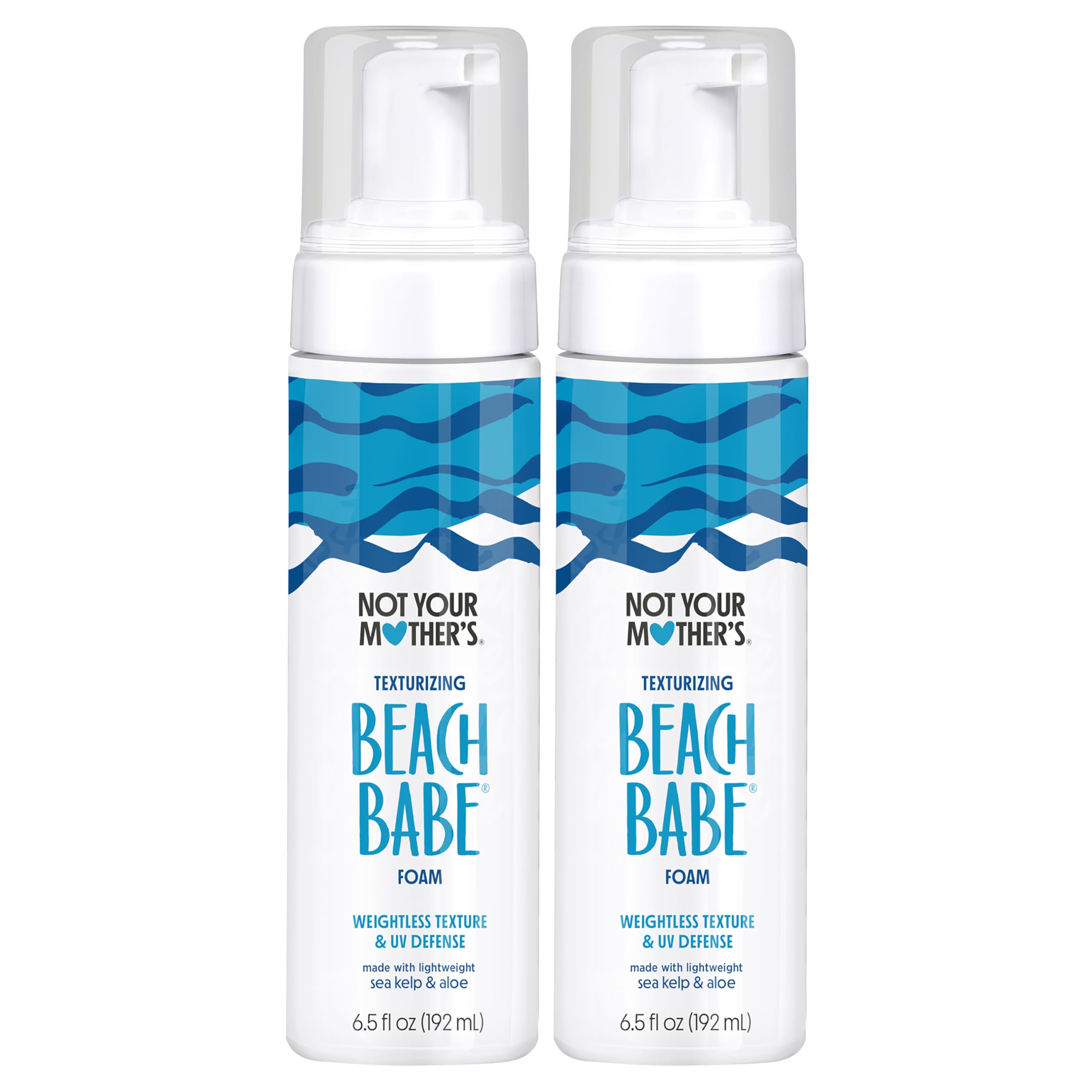 Not Your Mother's Beach Babe Texturizing Foam 2-pack front view for quick beachy styling.