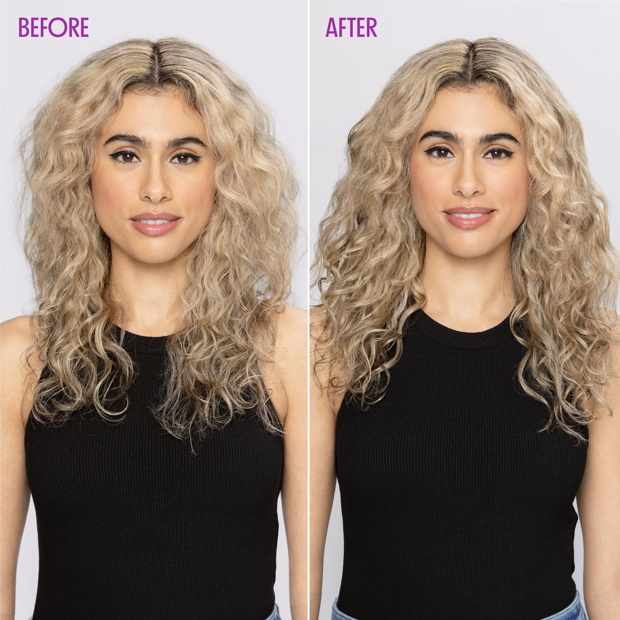 Not Your Mother's Curl Talk defining cream on hair showing moisture, definition, and shine
