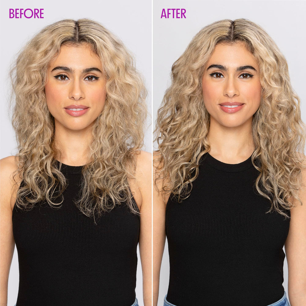 Not Your Mother's Curl Talk defining cream on hair showing moisture, definition, and shine