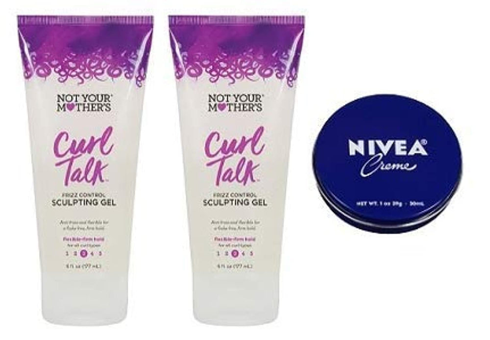 Not Your Mother's Curl Talk Frizz Control Gel 6 oz pack of 3 defines curls and tames frizz.