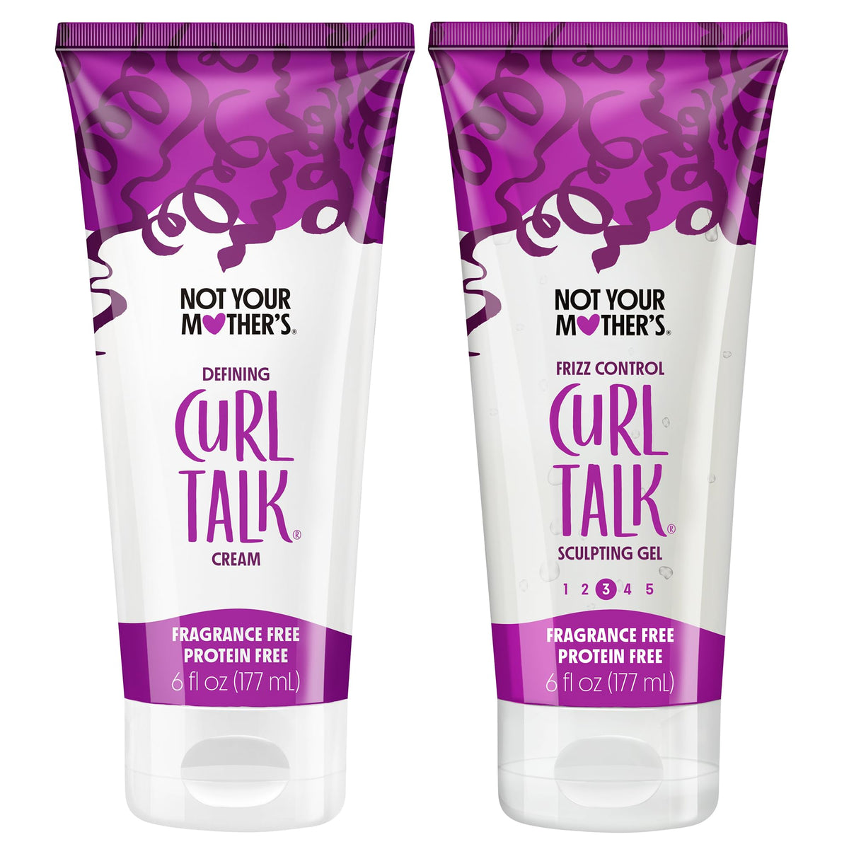 Not Your Mother's Curl Talk Sculpting Gel top view for frizz control on curls.