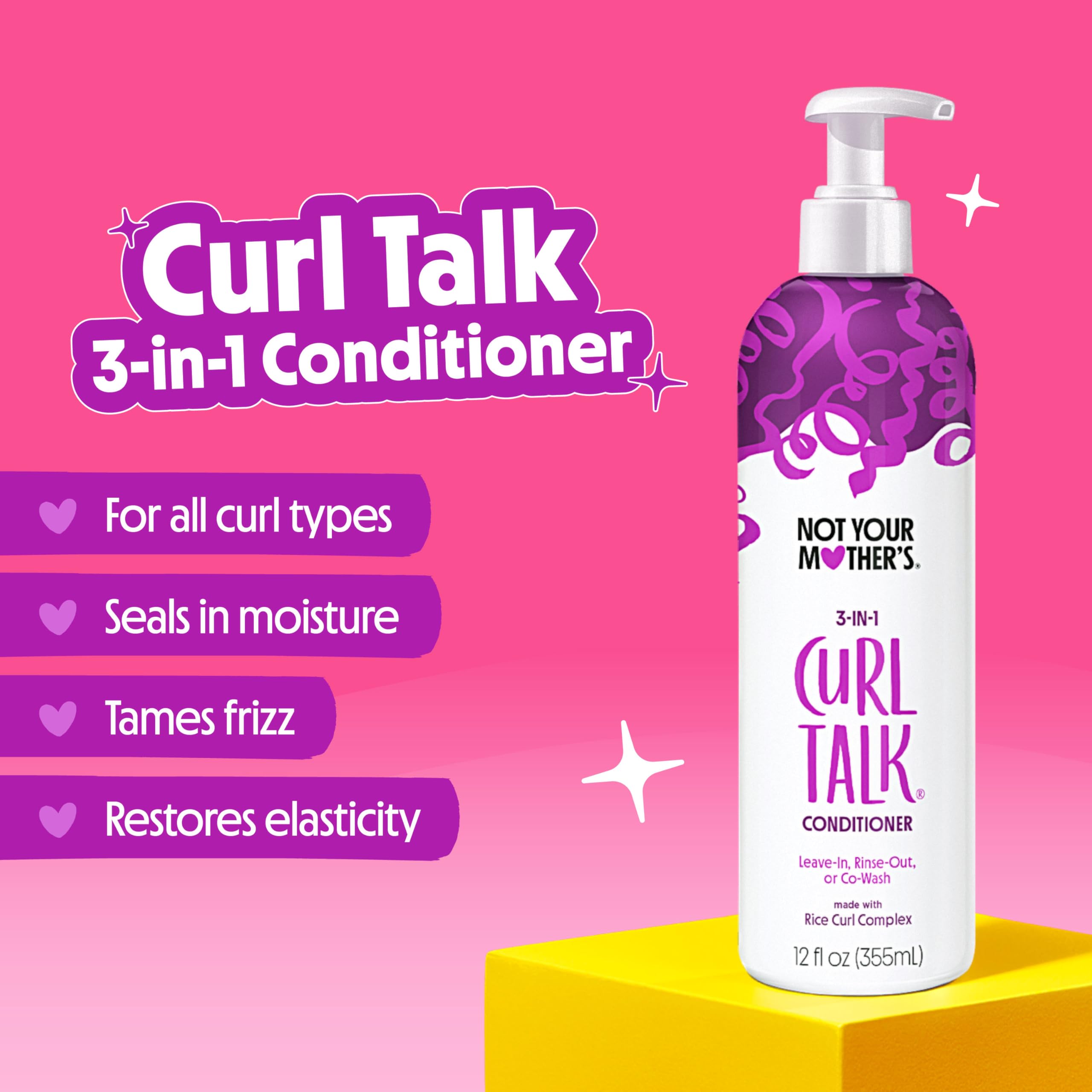Not Your Mother's Curl Talk shampoo lather close-up, rich foam for cleanse without drying.