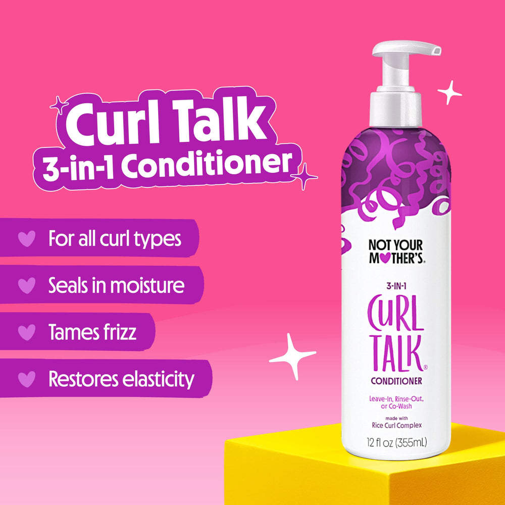 Not Your Mother's Curl Talk shampoo lather close-up, rich foam for cleanse without drying.