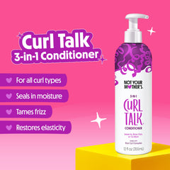 Not Your Mother's Curl Talk shampoo lather close-up, rich foam for cleanse without drying.