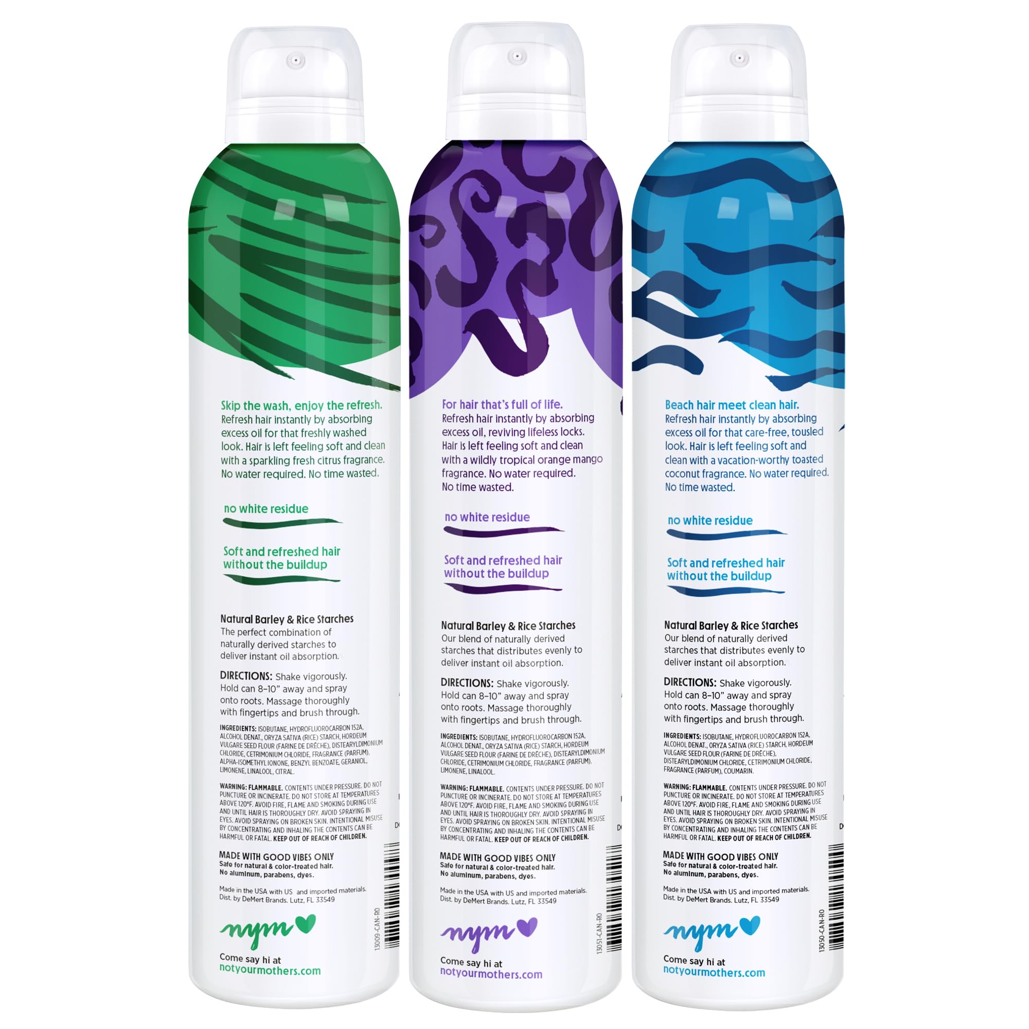Not Your Mother's hair products lineup highlights versatile refresh and color-safe care.