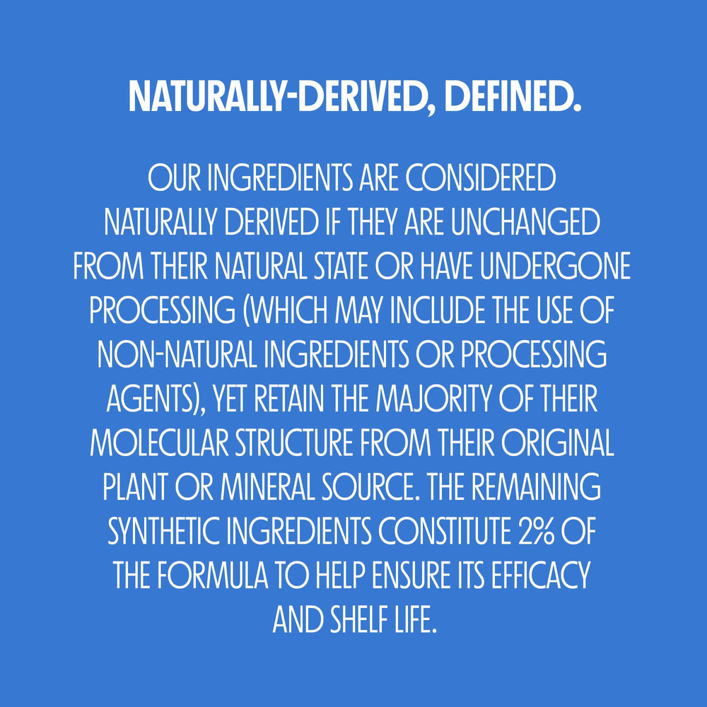 Not Your Mother's Naturals rating for dermatologist-tested composition shows gentle care.