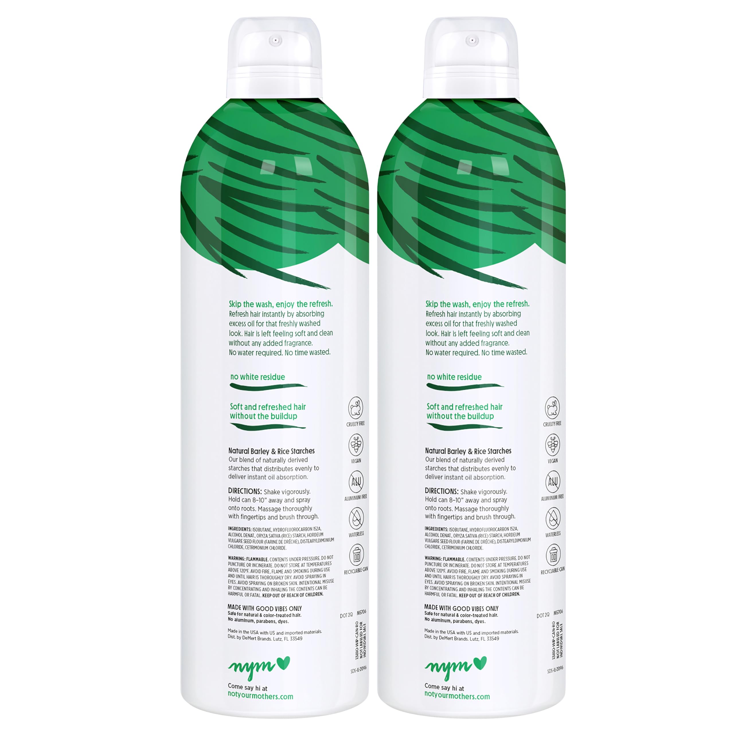 Not Your Mother's value-pack packaging image communicates 2-pack convenience and extended usage.