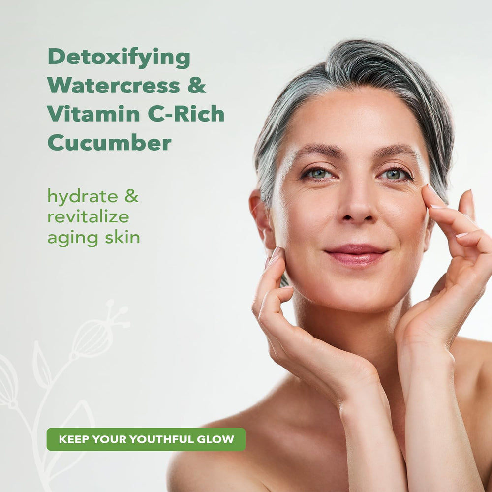 Nourish Organic foaming cleanser close up showing gentle lather for daily cleansing.