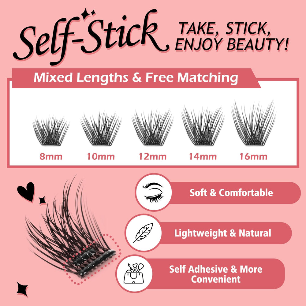 NovaBeryl pre-glued lash clusters enable fast, precise application for busy mornings