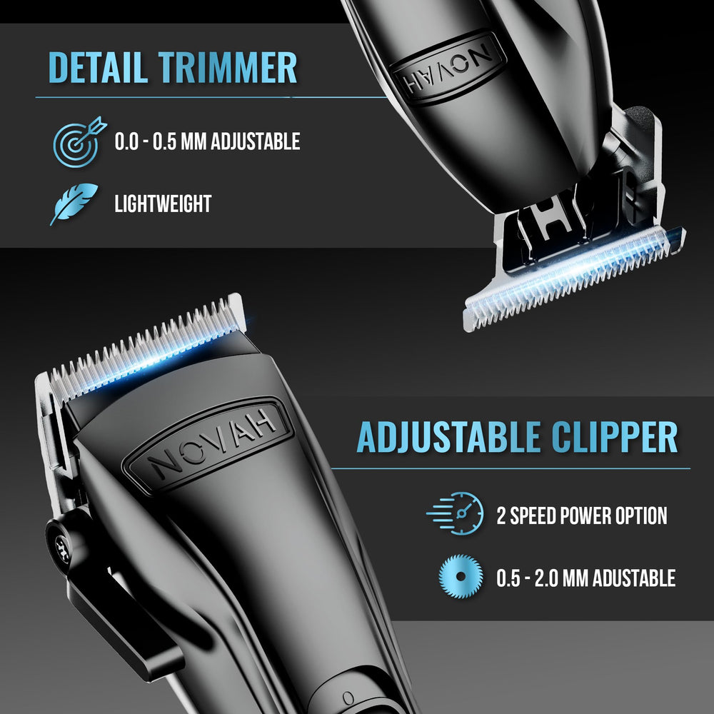 Novah Grooming barber kit fade performance for flawless blends.