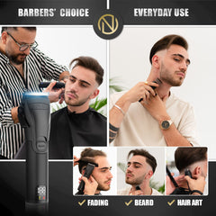Novah Grooming blades closeup shows sharp stainless blades for clean cuts