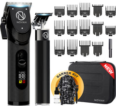 NOVAH Grooming professional clipper kit front view for at-home grooming precision.