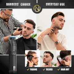 NOVAH Grooming two-speed turbo power helps tackle thick hair with control.