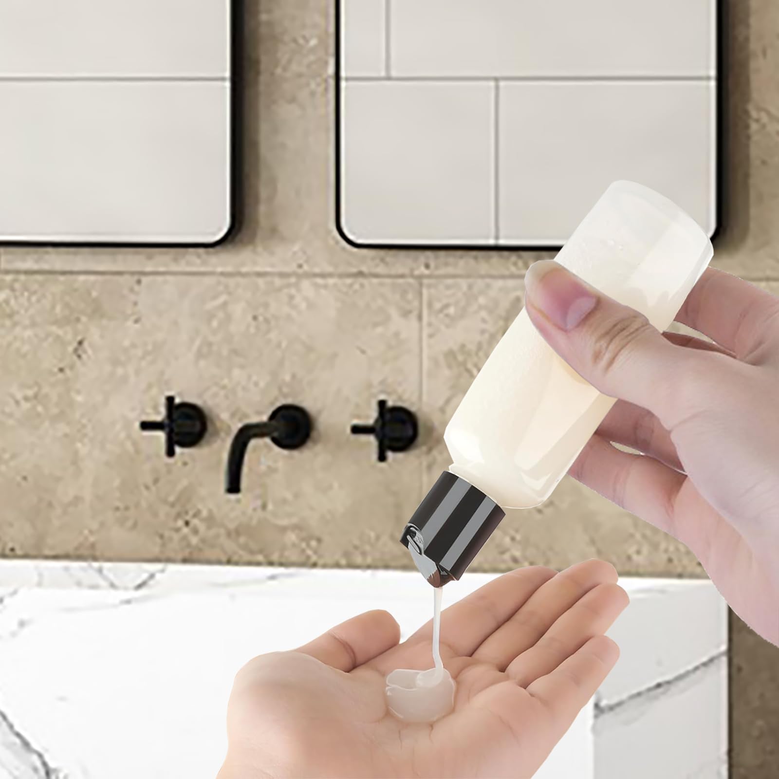 NovaHF travel bottles 10-pack organize liquids for trips and refills.