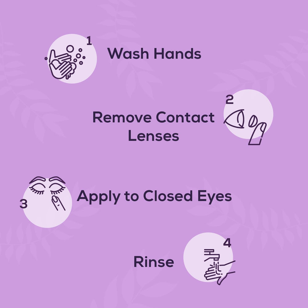 NOVEHA after-use hydration for comfortable eyelids
