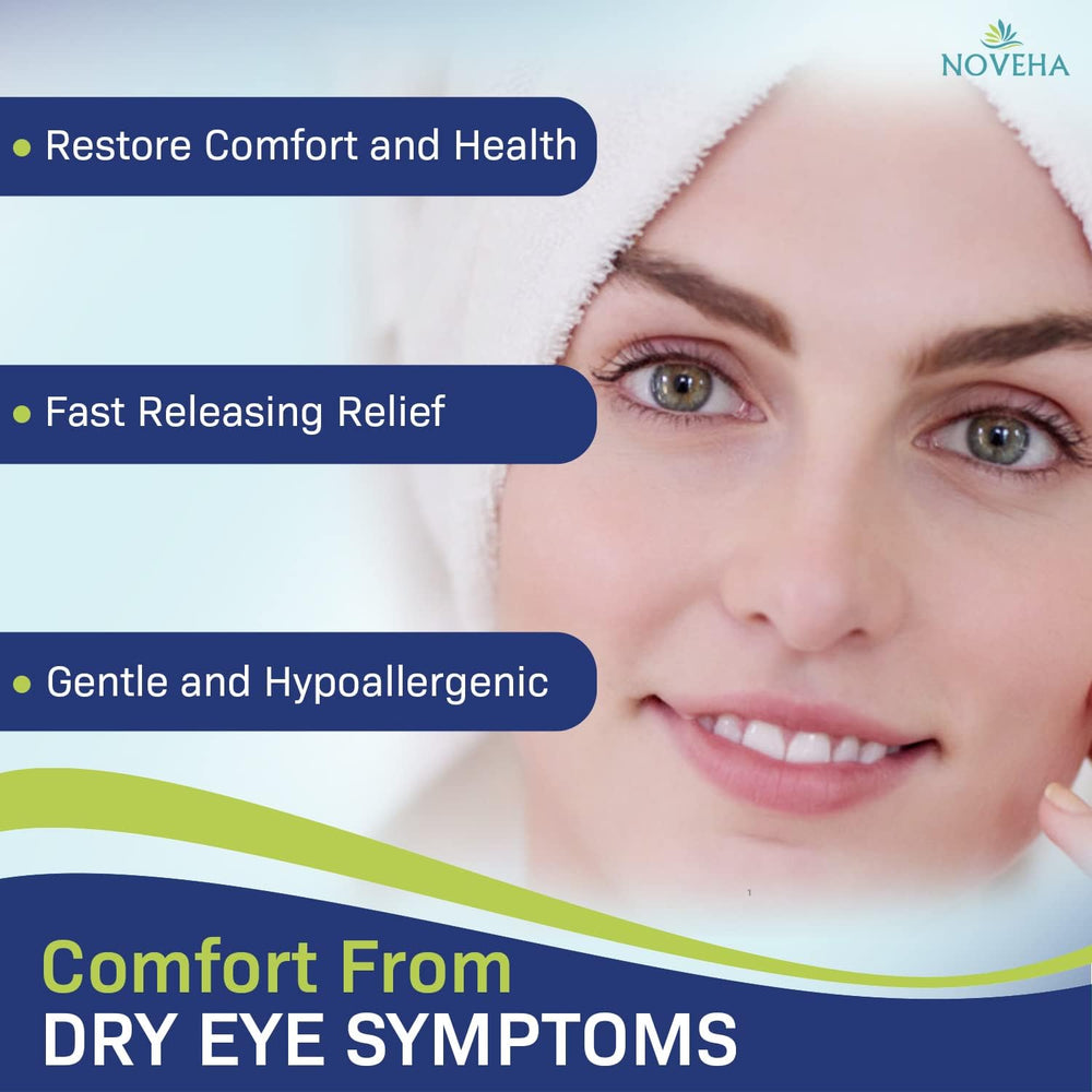 NOVEHA alcohol-free formula safe for sensitive eyes and skin