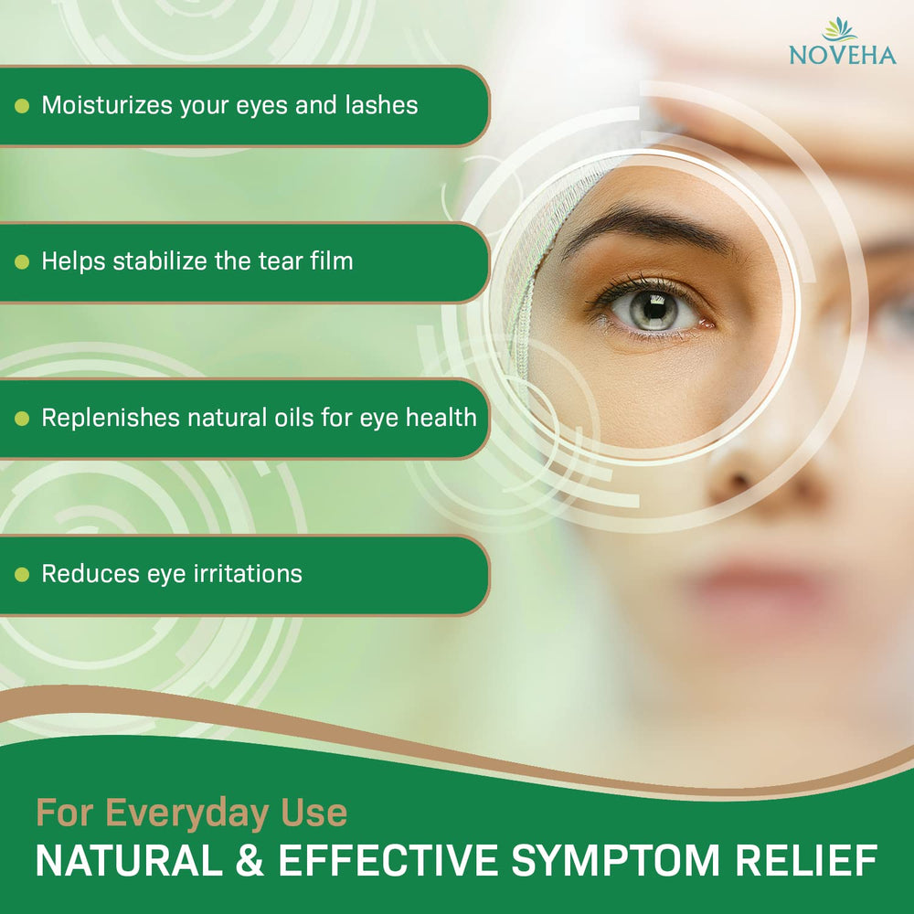NOVEHA aloe vera eye wipe image showing soothing formula.