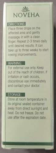 NOVEHA Stye Relief Serum close up texture reveals silky, fast absorbing formula.