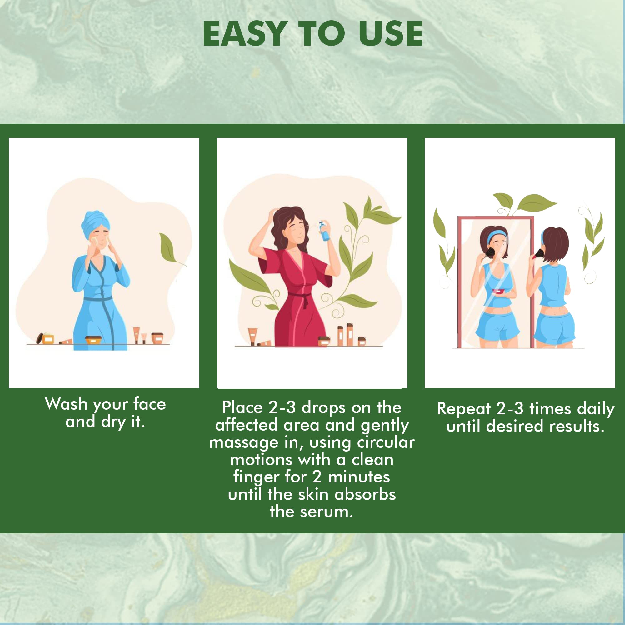NOVEHA Stye Relief Serum ingredients shows linseed and tea tree oils for gentle care.