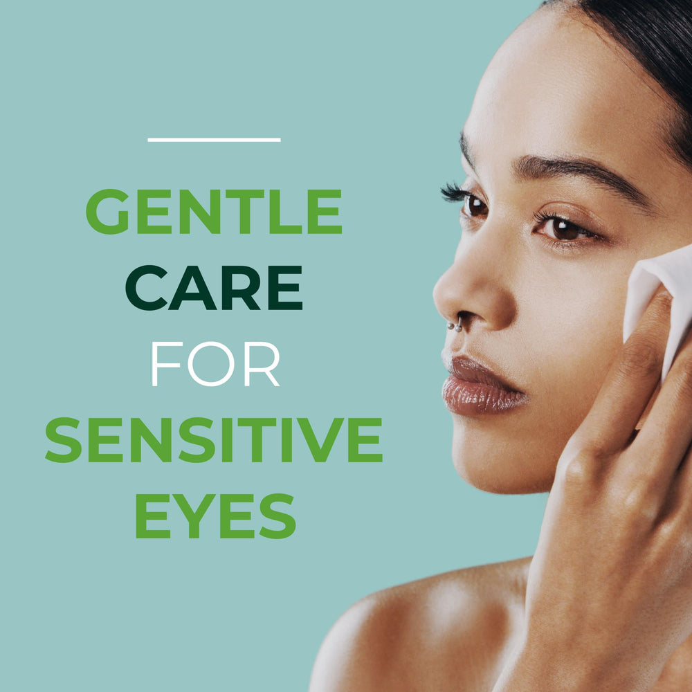 NOVEHA wipes with green tea for calming eye care