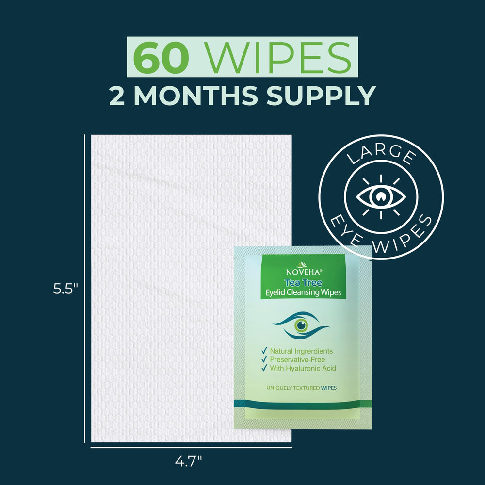 NOVEHA single-wipe illustration for convenient on-the-go cleansing