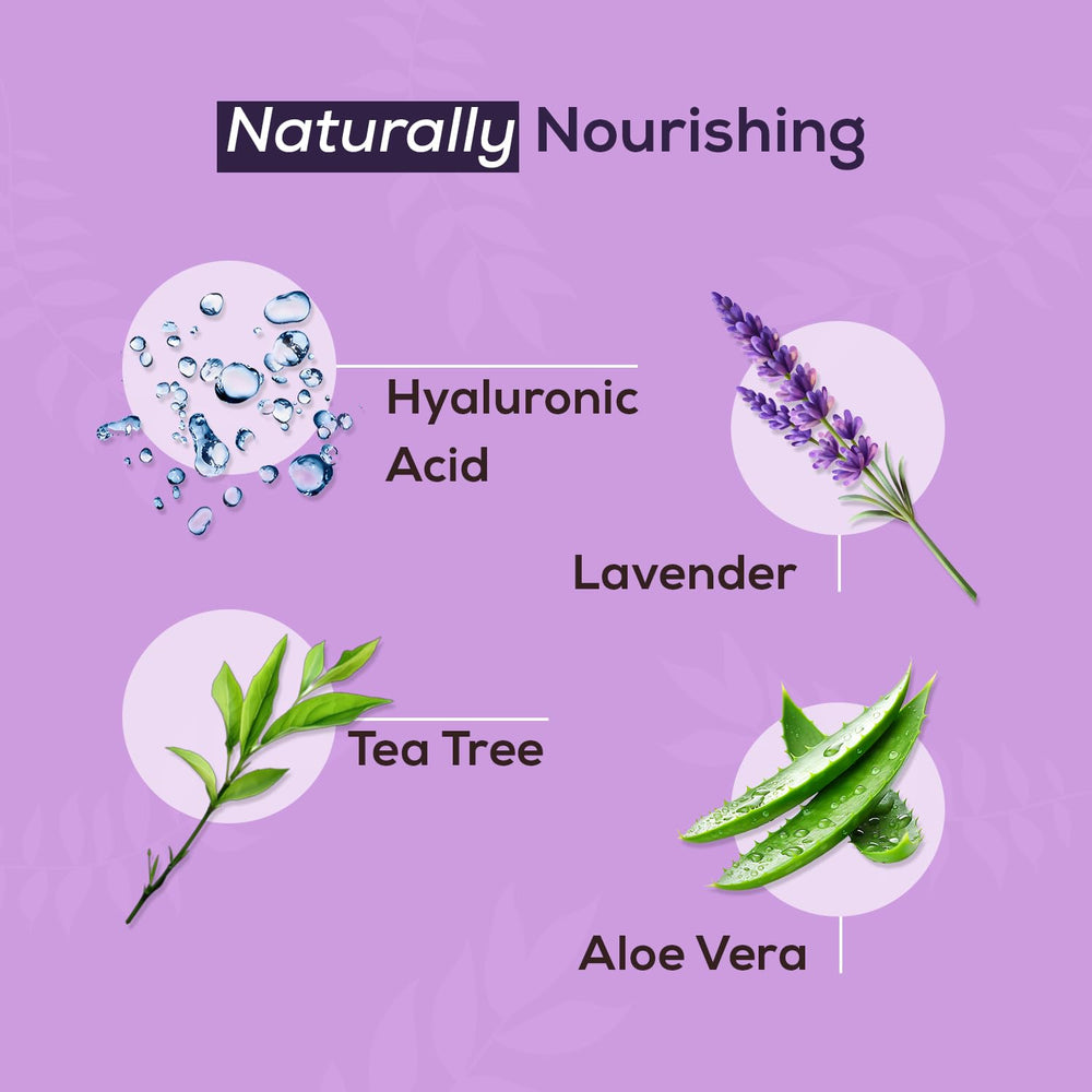 NOVEHA tea tree oil ingredient close-up suggesting cleansing power