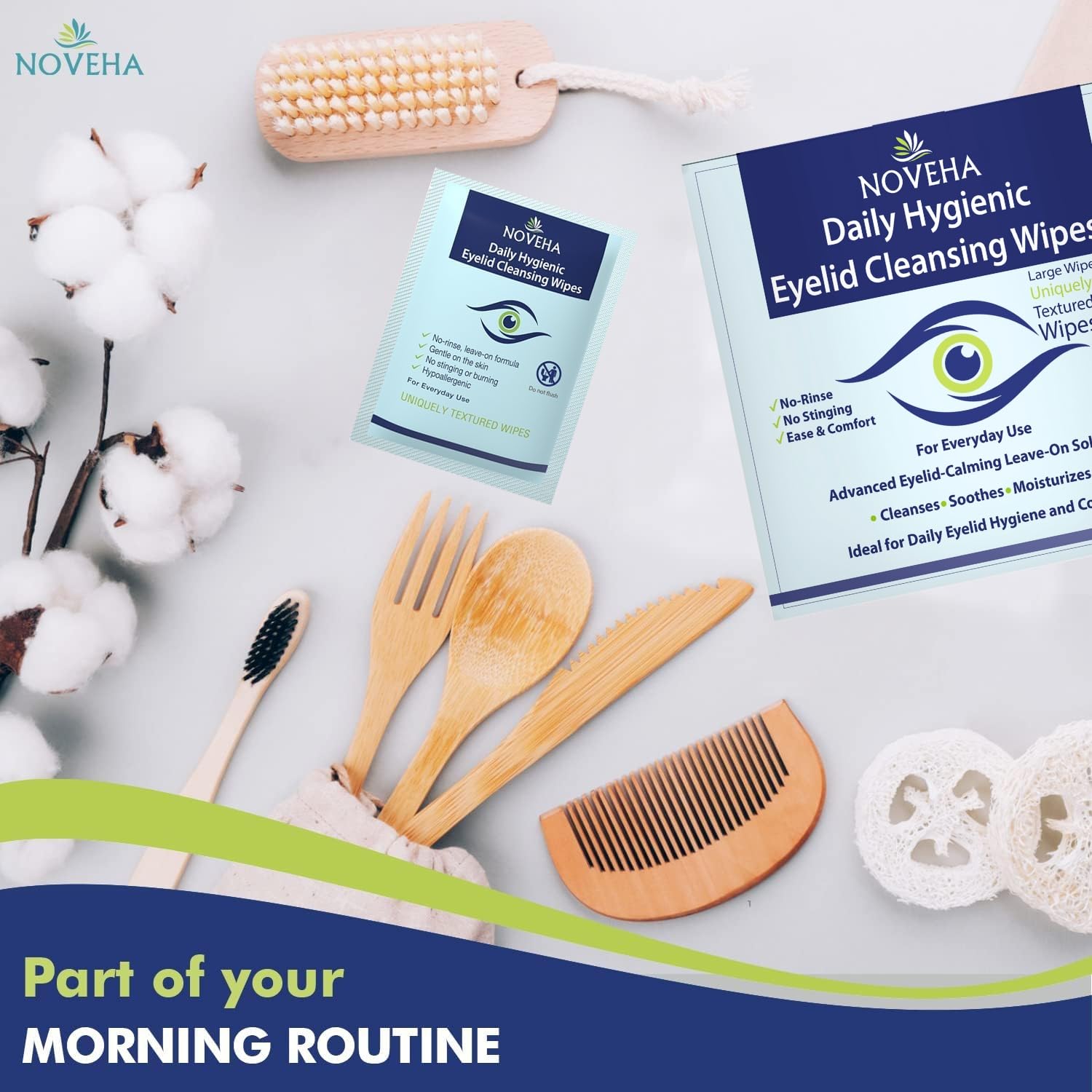 NOVEHA two-pack packaging on display for shoppers
