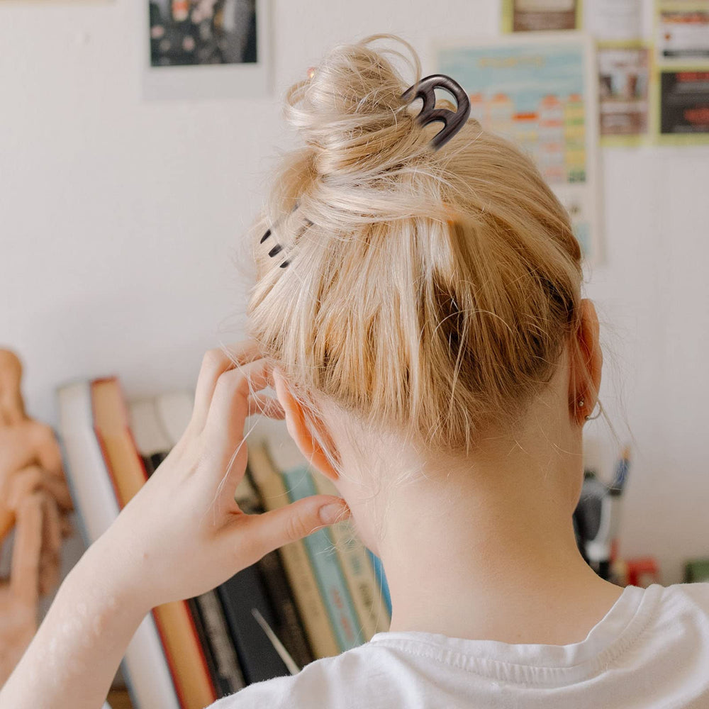 Noverlife 3-prong hair fork secures updos for busy days and nights