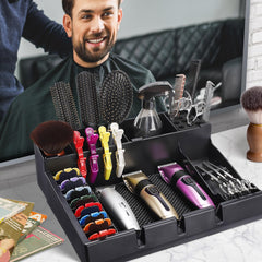 Noverlife barber tray anti-slip bottom holding scissors and combs in place