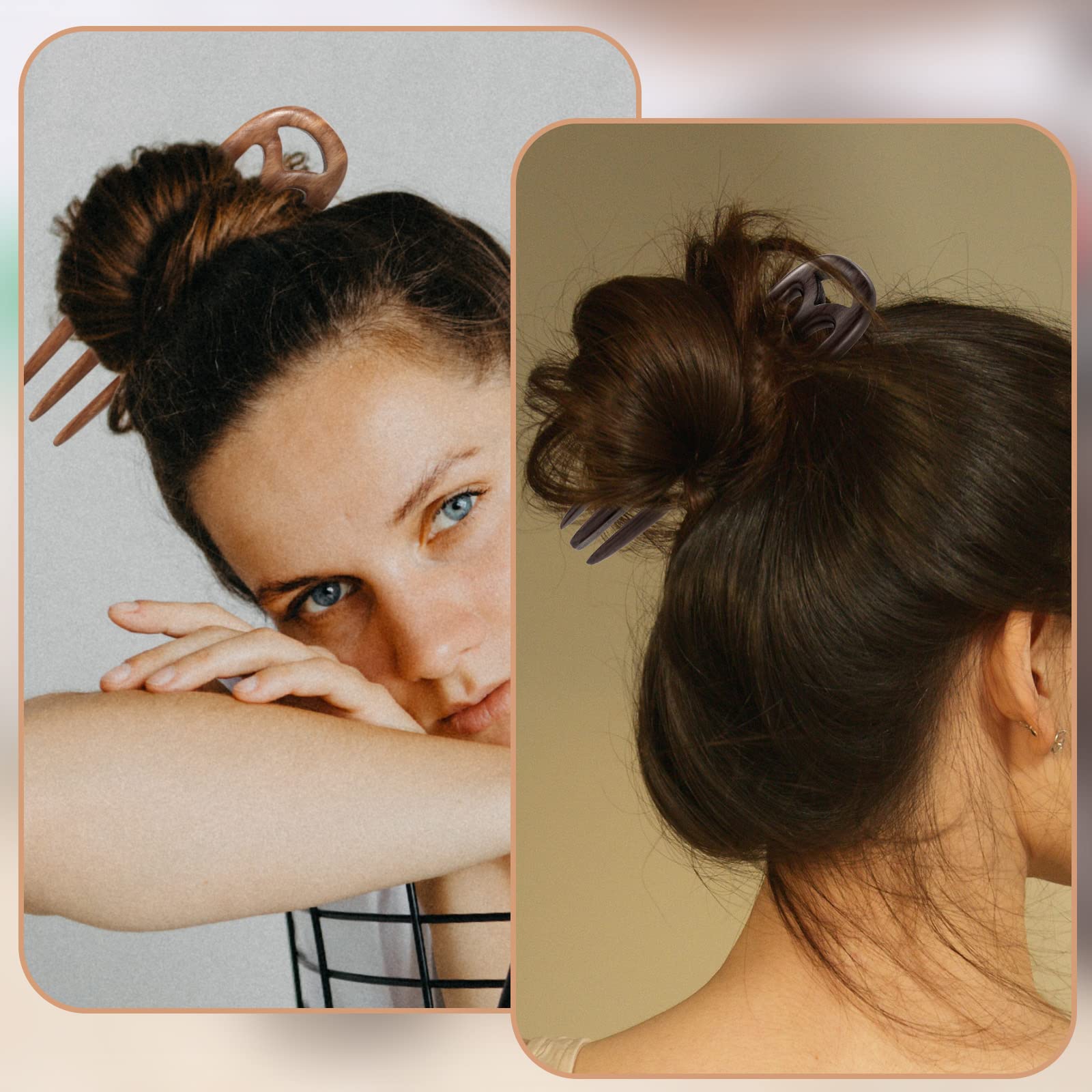 Noverlife chignon-secure hair clip adds elegance to classic buns