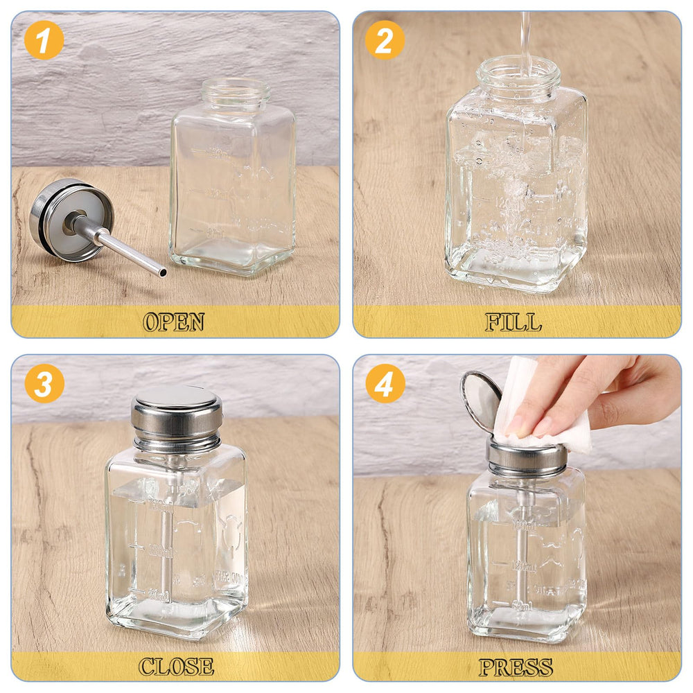 Noverlife compact bottles fit nail station for transport and organization.