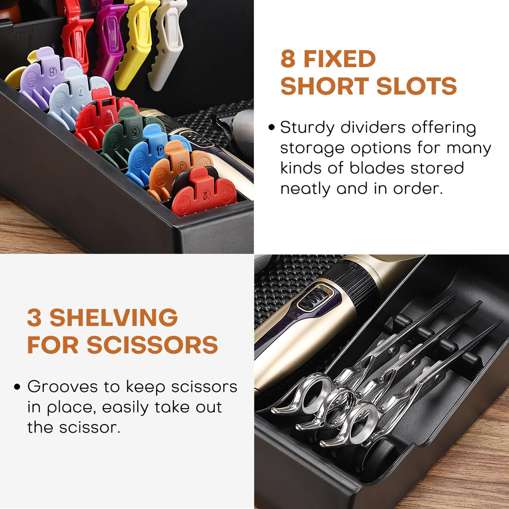 Noverlife detachable back compartments detail for guards and brushes storage