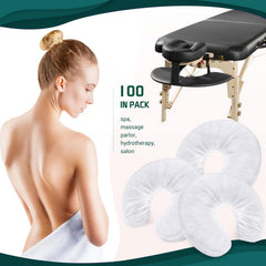 Noverlife disposable headrest cover close-up highlights absorbent, non-irritating material