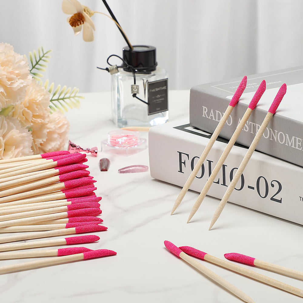 Noverlife pink texture sticks provide soft glide during filing