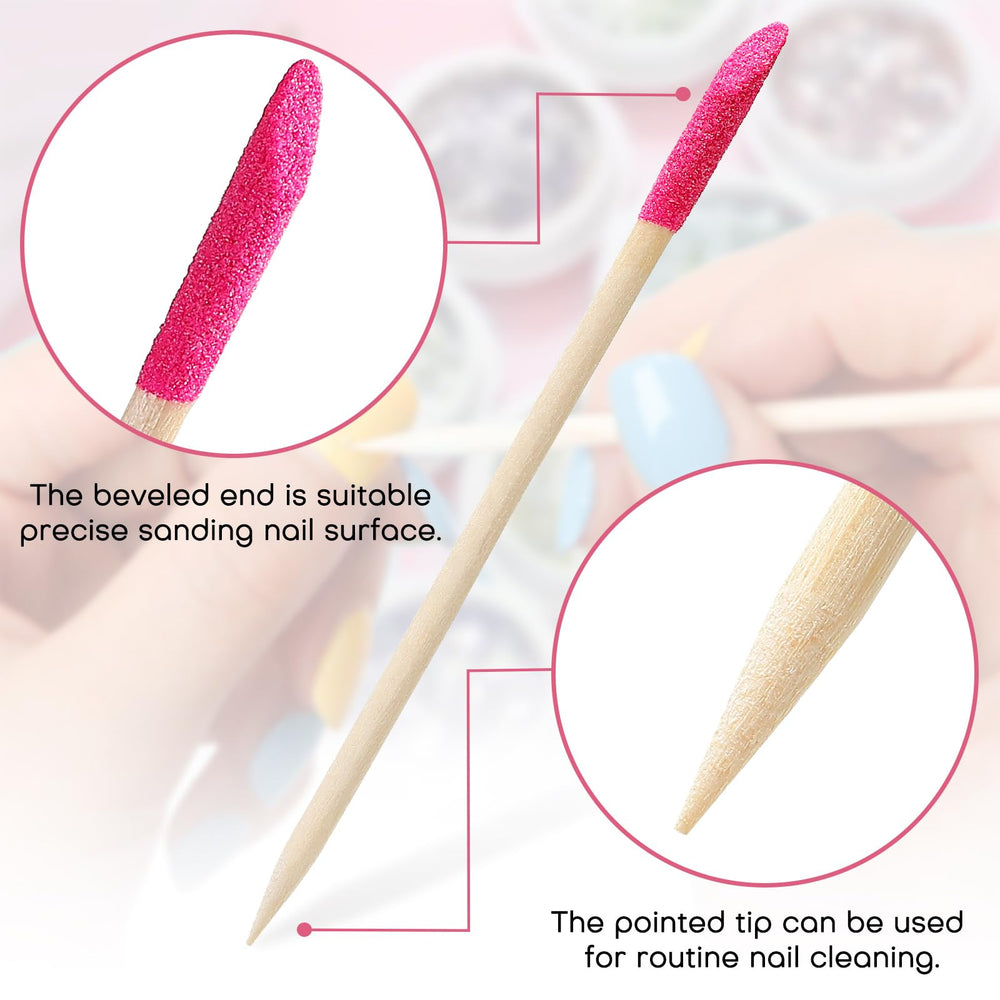 Noverlife wooden nail file holds steadily for comfortable mani-pedi sessions