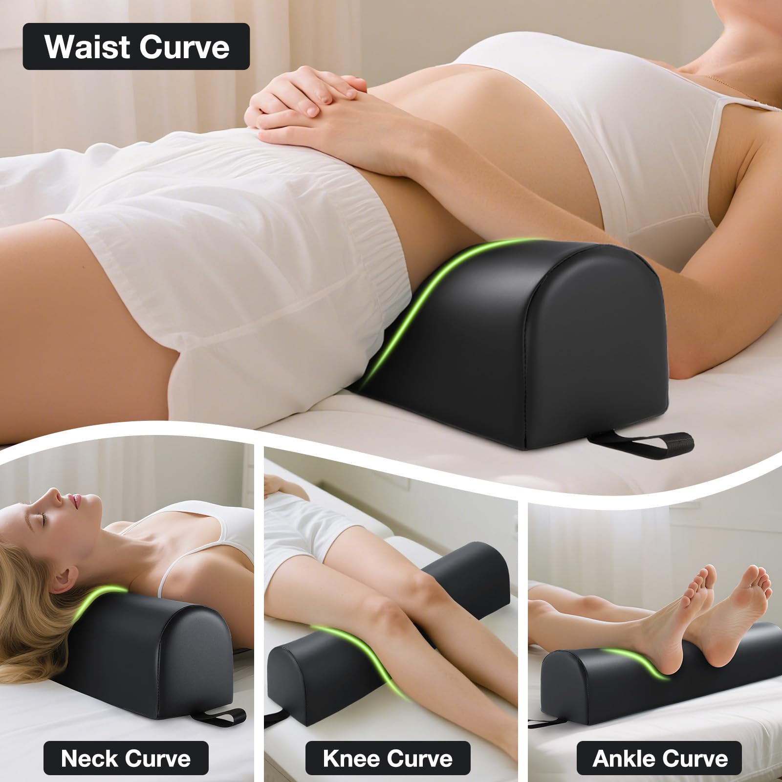 Noverlife easy-clean synthetic leather cover resists stains and moisture for hygienic sessions.
