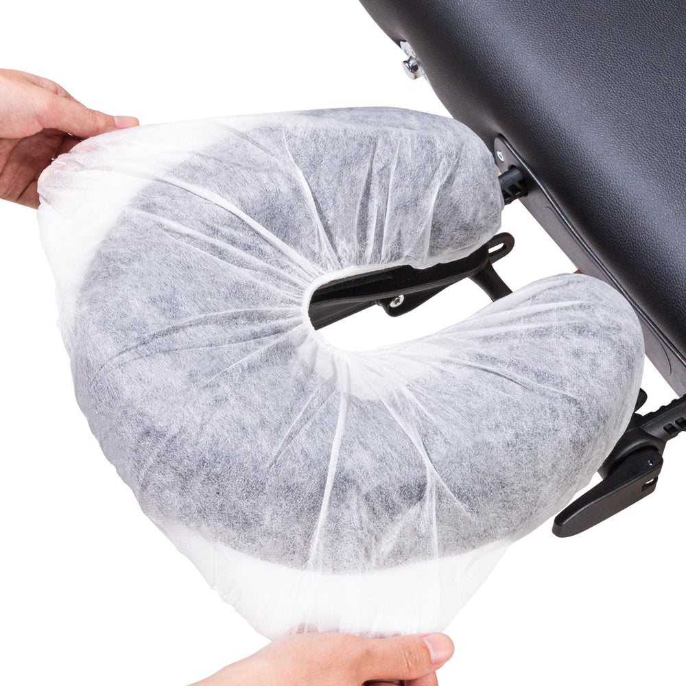 Noverlife face-rest cover close-up reveals soft fabric for client comfort