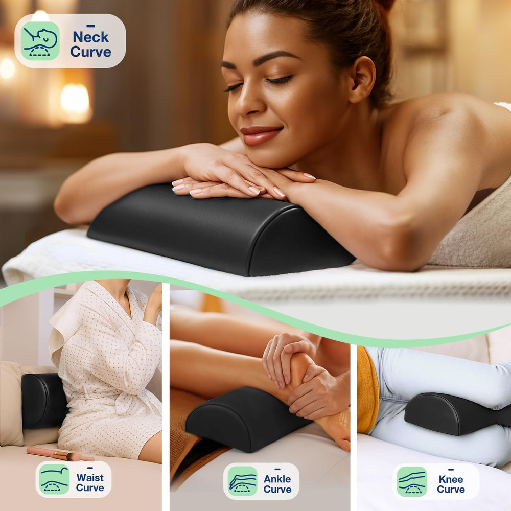 Noverlife half round bolster waterproof and easy to clean for hygienic use