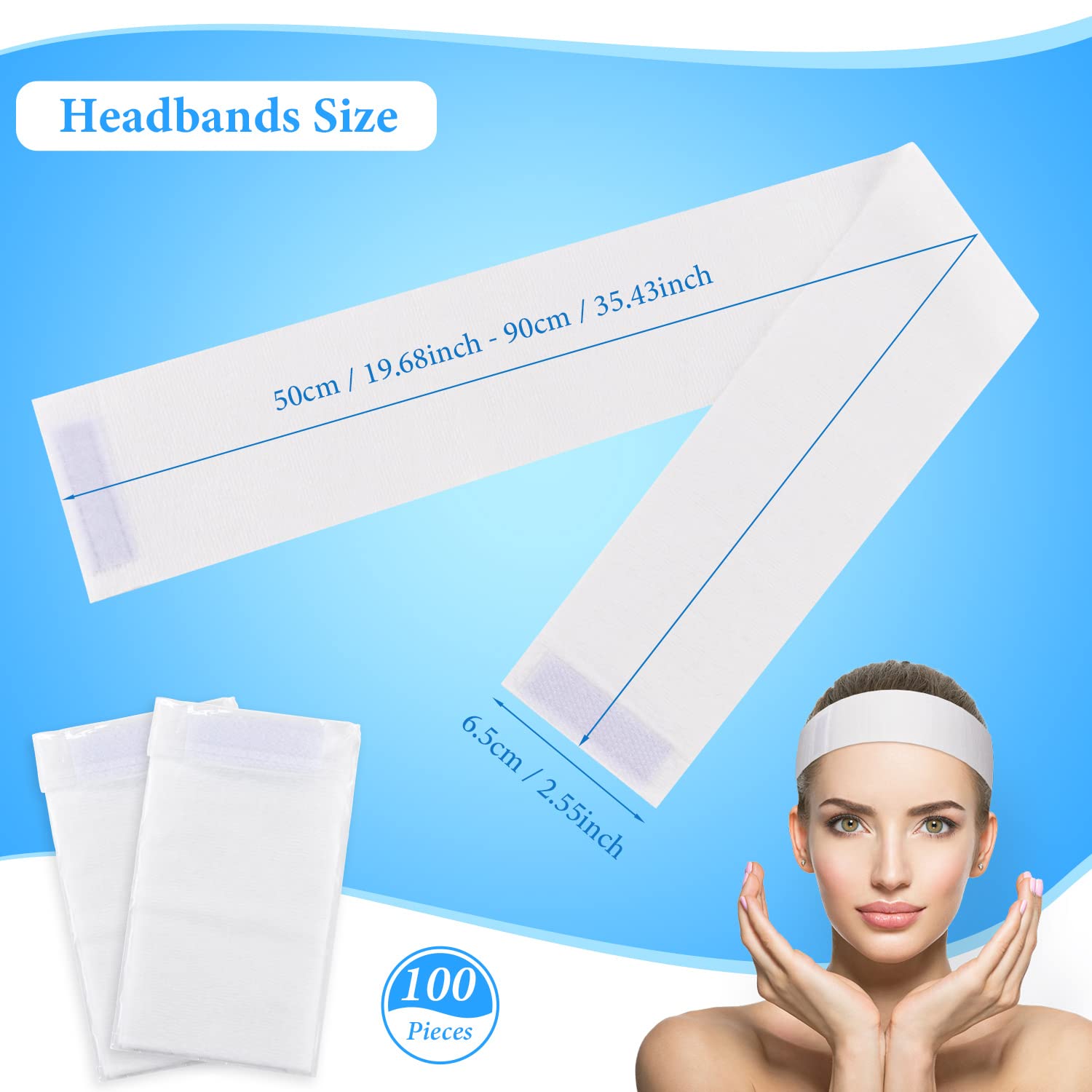 Noverlife headband adjustable magic tape closure ensures secure fit