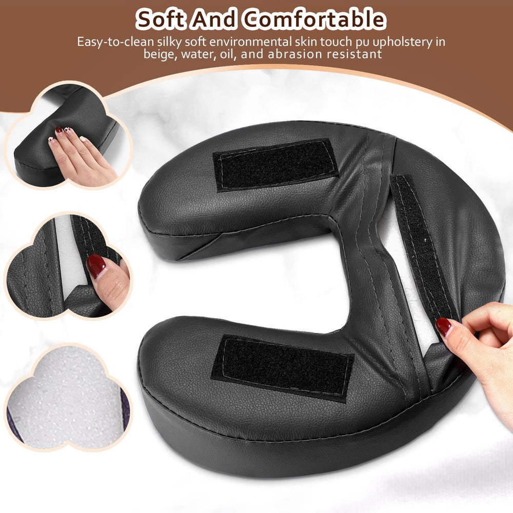 Noverlife cushion in black shows a stylish color option.