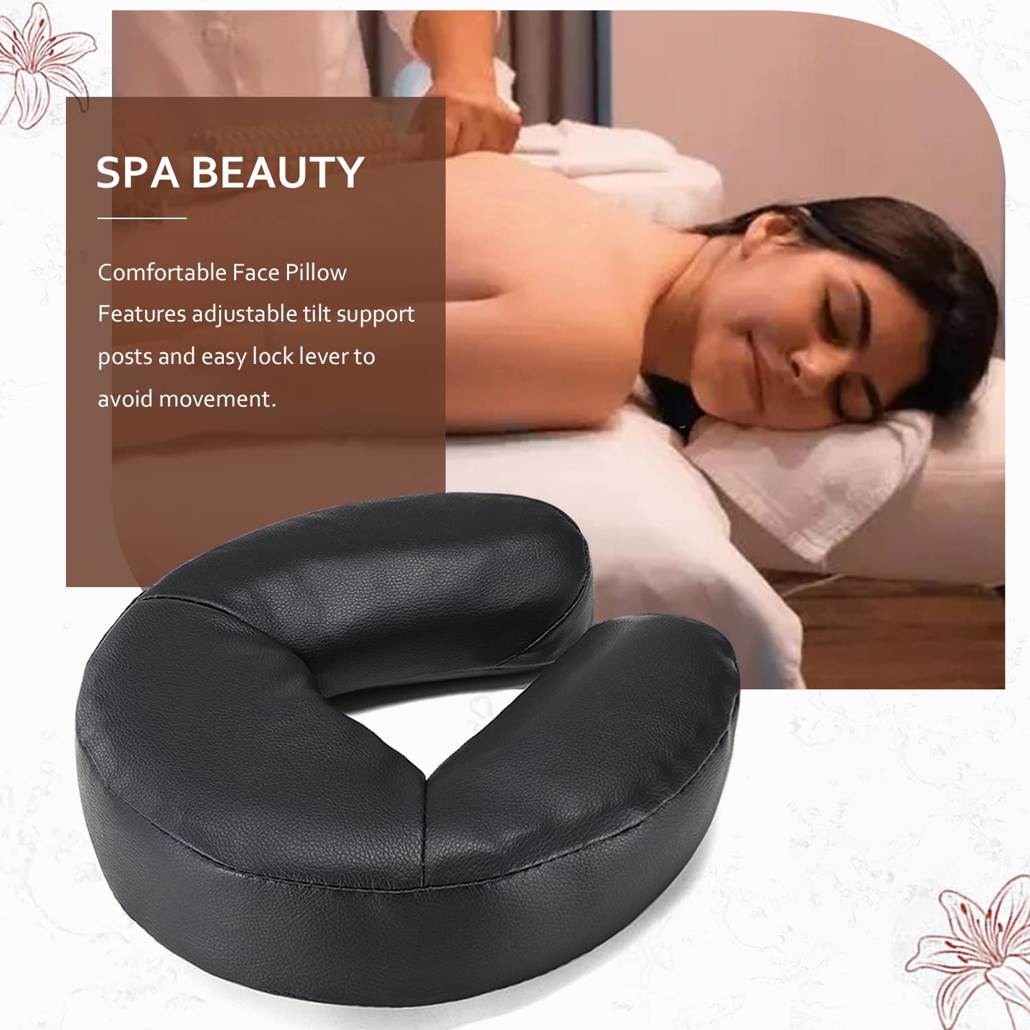 Noverlife cradle supports prone and supine positions for versatile client comfort.