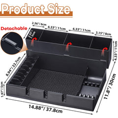 Noverlife multi-compartment barber holder showing organized tool slots