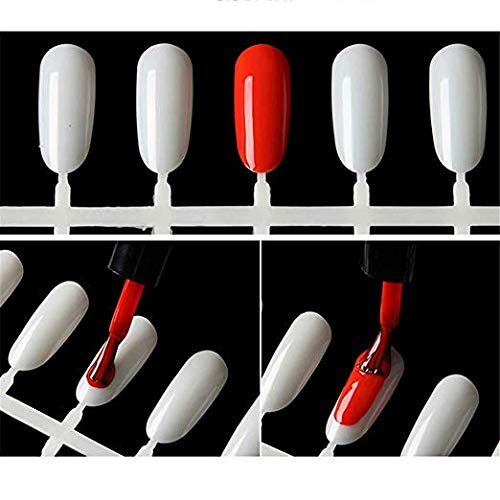 Noverlife nail polish color display chart highlights color numbers for quick reference.