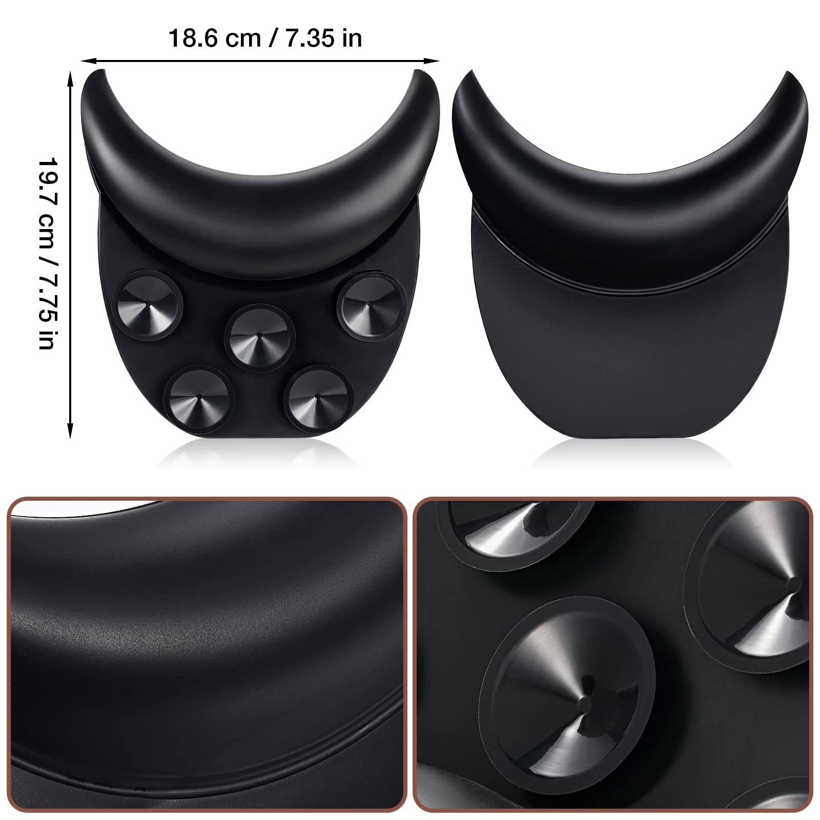 Noverlife neck rest silicone material offers soft, durable comfort during hair washing.