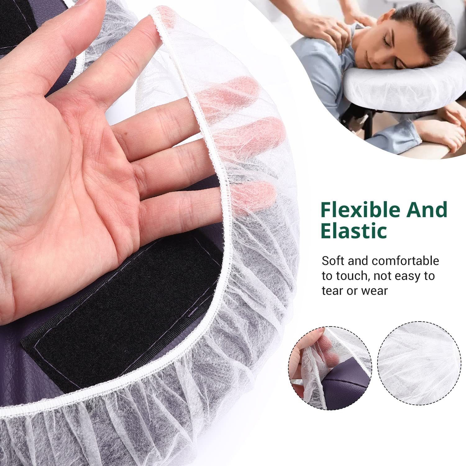 Noverlife salon-use face-rest covers promote clean, hygienic treatment environments