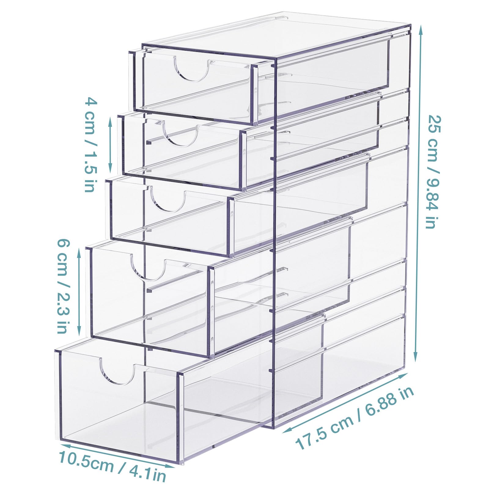 Noverlife see-through design emphasizes your collection and streamlines daily routines.