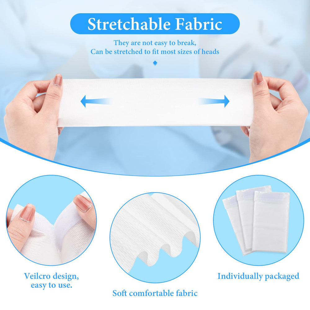 Noverlife stretch nonwoven facial bandeau adapts to many head sizes