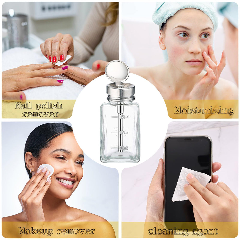 Noverlife transparent glass dispenser lets you see contents at a glance.